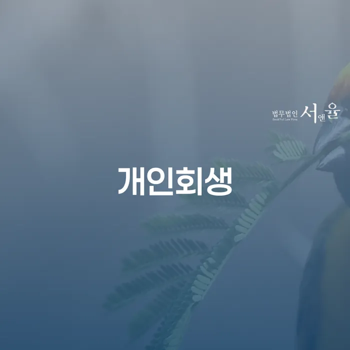 개인회생신용회복 신용회복 대해서