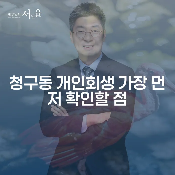 청구동 개인회생 가장 먼저 확인할 점