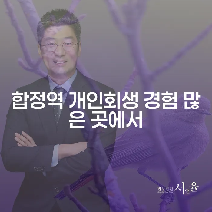 합정역 개인회생 경험 많은 곳에서